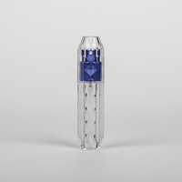 Flacon de parfum en verre cristal de 5 ml avec pompe, bouchon en caoutchouc et sérigraphie, flacon pulvérisateur rempli