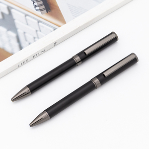 Khuyến Mãi 2024 Nhà Máy Kim Loại Bút Đơn Giản Xoay Quà Tặng Bút Bi Màu Đen Matte Bút Bi Có Thể được Tùy Chỉnh Biểu Tượng Màu Sắc - Product Image 2