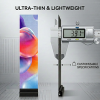 Pantalla LED Transparente 3D P3.91, Pantalla Publicitaria Holográfica, Malla LED Adhesiva Flexible para Señalización en Ventanas de Vidrio