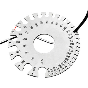 0, 007-0, 3125 Zoll 0-36 Runde AWG SWG Draht messgerät Dicke Lineal Messgerät Schweiß prüf durchmesser Edelstahl-Messwerk zeug - Product Image 3