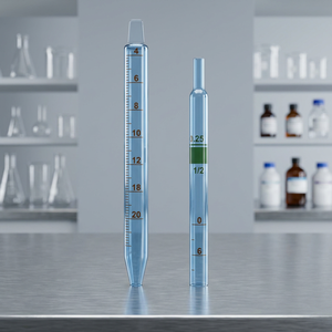 Pipette graduée alcaline avec tube en caoutchouc pour transfert et distribution en laboratoire - Product Image 1