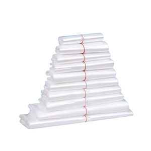 White HDPE Recyclable Matte Plastic T-Shirt Bags Thickened Transparent Handheld Takeout Packaging Convenient Vest Bulk - Product Image 1
