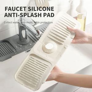 Silicone Draining Mat Faucet Splash Guard Bathroom Drainage Mat Sink Faucet Mat - Product Image 3