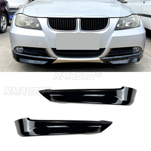 Kit carrosserie tuning noir brillant pour pare-chocs avant, lèvre de spoiler et diffuseur pour BMW Série 3 E90 E91 320i 330i 2005-2008 - Product Image 1