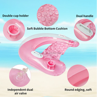 Fauteuil flottant MingChan, radeau gonflable pour piscine avec porte-gobelet