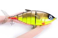 Leurre de pêche au thon géant, leurre dur artificiel de simulation de plongée pour la pêche en eau salée et en rivière, leurre de 16 pouces avec ABS et acier inoxydable