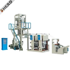 Plastic pe hdpe ldpe blown film extrusion production film blowing machine pvc shrink label film blowing machine