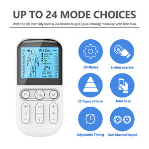 <span class=keywords><strong>Machine</strong></span> de thérapie <span class=keywords><strong>TENS</strong></span> à deux canaux pour le soulagement de la douleur, masseur électronique à impulsions rechargeable 510K - Product Image 3