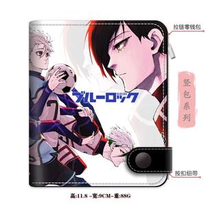 10 disegni 11.8*9cm nuovo arrivo <span class=keywords><strong>blu</strong></span> lucchetto portafogli PU per donne alla moda HD personaggio dei cartoni animati Anime portafogli di lusso - Product Image 4