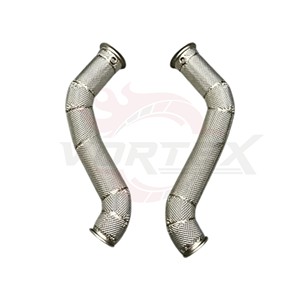 Vortex SS304 Heat Shield Headers & Turbo Pipes for McLaren GT GTS 4.0L V8 Twin Turbo M840TE Performance Racing Downpipes - Product Image 1