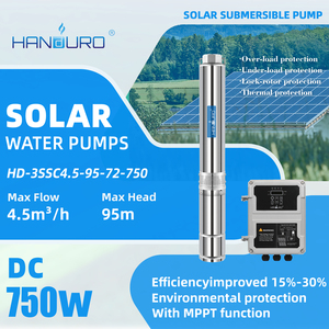 ปั๊มน้ำแบบจุ่มใต้น้ำ 3 นิ้ว 72V DC พลังงานแสงอาทิตย์ ปั๊มน้ำแบบจุ่มใต้น้ำ ระยะส่งน้ำ 95 เมตร ปั๊มน้ำพลังงานแสงอาทิตย์ 1 แรงม้า - Product Image 1