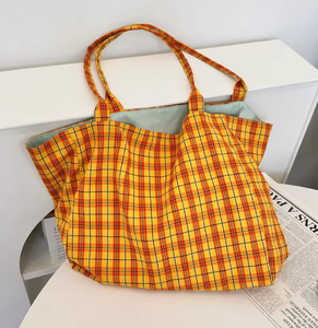 Bolsa de almacenamiento portátil de lona de algodón para viaje, gran capacidad, color claro, popular, bolso de mano de alta calidad, bandolera - Product Image 2