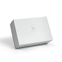 Boîte cadeau magnétique pliable personnalisée avec accessoires complets, papier de soie imprimé avec logo, autocollants et ensemble d'emballage avec carte de remerciement