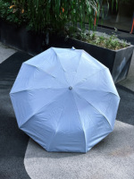Payung Lipat Otomatis LS Ring Buckle Reverse Umbrella dengan Strip Reflektif, Anti UV, Tahan Angin, Ringkas, Grosir, Supplier OEM