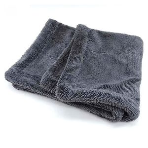 Serviette de lavage auto torsadée en microfibre douce sans bordure 50x80cm 1200gsm – Offre Spéciale - Product Image 1