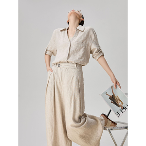 <span class=keywords><strong>Completo</strong></span> da <span class=keywords><strong>Donna</strong></span> Stile Old Money: <span class=keywords><strong>Camicia</strong></span> <span class=keywords><strong>e</strong></span> <span class=keywords><strong>Pantaloni</strong></span> a Gamba Larga, Outfit <span class=keywords><strong>Completo</strong></span> Splendido per un Look Elegante <span class=keywords><strong>e</strong></span> Raffinato – Collezione Estate 2026 - Product Image 2