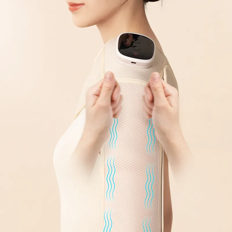 Techlove Pink Elektrisches Knie massage gerät mit Hitze und Vibration für Knie-, Bein-, Schulter massage und Gelenks tress abbau