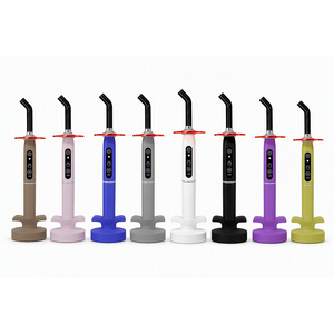 Lampe de photopolymérisation dentaire sans fil multicolore avec bande LED et base de charge - Machine de photopolymérisation en une seconde pour la dentisterie - Product Image 2