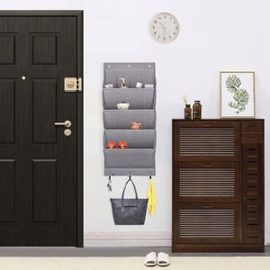 2 in 1 Over the Door <b>Shoe</b> Organizer Clear Hanging <b>Rack</b> Fabric Closet <b>Shoe</b> Organizer Storage Bag with 12+2 Large Pockets Each - Product Image 1