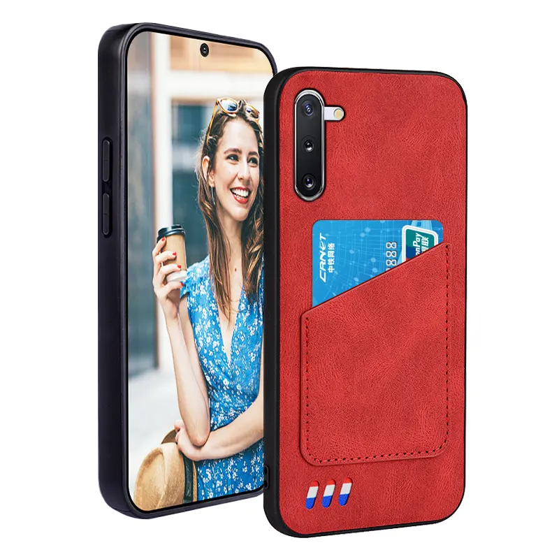 Per Samsung Galaxy Note 10 custodia a portafoglio custodia in pelle Pu porta carte di credito slot per Samsung Galaxy Note 10 custodia