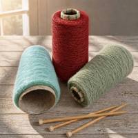 Cost Effective Stock Blended Fancy Yarn 1/14Nm Recycled Polyester Polyester Knitwear Factory Bulk Order Baihua Velvet Dyed