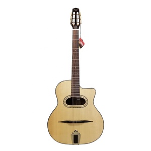 Guitare Gypsy Aiersi Archtop Traditionnelle à Trou en D, Instrument de Musique Acoustique Vintage, Marque Personnalisée, Prix d'Usine en Gros - Product Image 1
