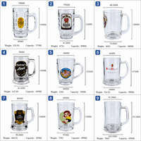 Verre à bière en blé personnalisé avec logo, faible MOQ, classique, écologique, réutilisable, avec poignée durable, vente en gros, expédition immédiate, haute qualité