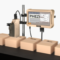 Impresora de Codificación por Inyección de Tinta Térmica Industrial de Cabezal Único, Digital y Automática, OEM/ODM, Impresora de Etiquetas de Secado Rápido