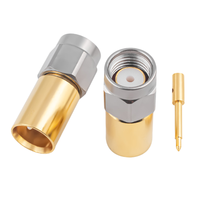 Adaptador RF Macho N a Macho Tipo SMA, Conector Coaxial de Cobre Puro Niquelado para Pruebas RF y Sistemas de Antenas