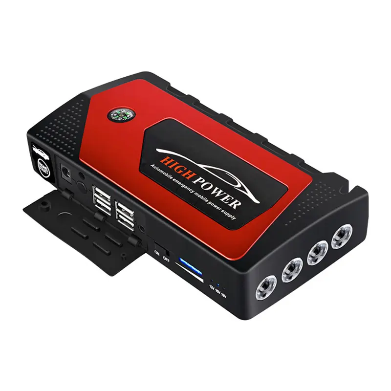 12V Car Jump Starter Power Bank Battery 16800mAh Emergency Car Booster Buster Vehicle Starting Device With 4 Lights