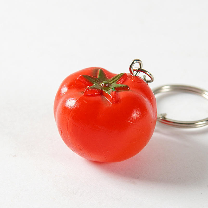 Llavero de tomate pequeño rojo