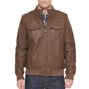 Chaqueta de Cuero Casual de Invierno para Hombre, Abrigo de Cuero Genuino Cálido para Actividades al Aire Libre - Product Image 1