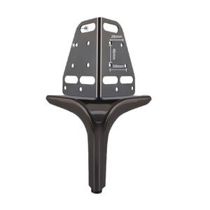 Pieds de meubles en métal épaissi D006, support moderne et simple pour lit et canapé, imperméable et antirouille - Product Image 2