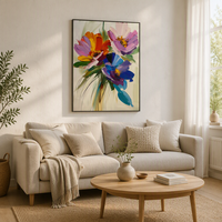 Vente en gros et dropshipping, peinture à l'huile Art Déco blanche 100% faite à la main, peinte à la main, sur toile de coton 450 GSM, taille personnalisée, cadre personnalisé