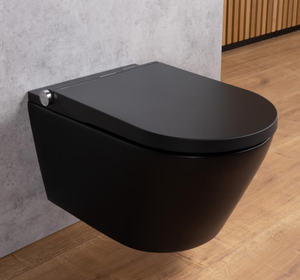 Ventas calientes de <span class=keywords><strong>Bolina</strong></span>, artículos sanitarios de Color negro, venta al por mayor, inodoro colgado en la pared sin montura de estilo europeo - Product Image 6