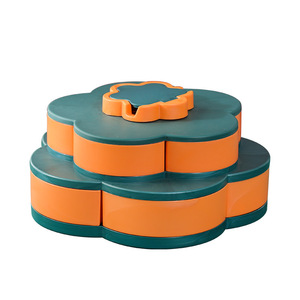 Vassoio Portatile Girevole Multistrato a Petalo per Snack e Frutta Secca, Tavolino con Scomparti Indipendenti, Ingresso Casa - Product Image 5