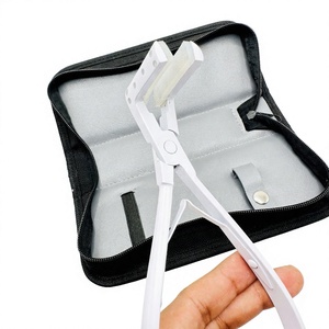 Nomex International Professional Hair Extension Plier Tape <b>Sealing</b> Surgical Grade Stainless Steel <b>Silicone</b> Points Custom Logo - Product Image 1