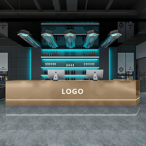 Comptoir en acier inoxydable sur mesure Meuble <span class=keywords><strong>de</strong></span> magasin <span class=keywords><strong>de</strong></span> confiserie et café <span class=keywords><strong>Boulangerie</strong></span> Vitrine <span class=keywords><strong>de</strong></span> magasin Comptoir <span class=keywords><strong>de</strong></span> bar en marbre design pour café - Product Image 4