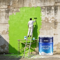 Peinture murale à base d'eau, résine acrylique de qualité supérieure, résistante aux intempéries et anti-moisissure, pour l'architecture, utilisable en intérieur et en extérieur.