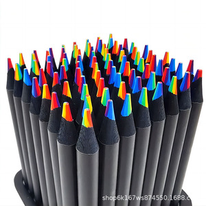 Usine en gros 7 couleurs arc-en-ciel stylo <span class=keywords><strong>Simple</strong></span> étudiant Art papeterie 7 couleurs même noyau peinture <span class=keywords><strong>crayon</strong></span> - Product Image 2