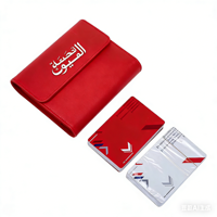 Cartes à Jouer en Plastique Personnalisées dans une Boîte/Pochette/Étui en Cuir - Utilisation Familiale, Écologiques et Durables