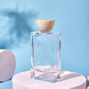 Clear <b>Empty</b> Perfume <b>Glass</b> <b>Bottle</b> Fragrance Thick Bottom <b>Glass</b> <b>Bottle</b> with Black Gap - Product Image 3