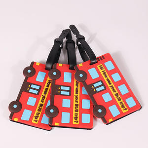 بتصميمات سيليكون بيئي من كلوريد البولي فينيل oem شعار حقيبة الأمتعة تحديد الملصقات للنساء والرجال - Product Image 1