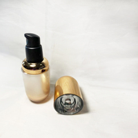 Flacon en forme de capsule personnalisable de 30 ml pour lotion, crème, sérum, emballage cosmétique