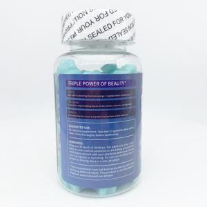 Superventas Biotina Colágeno Queratina Vitamina C Gluta Gummies Cabello Piel Uñas Aumento de senos Logotipo personalizado Belleza orgánica para adultos - Product Image 2