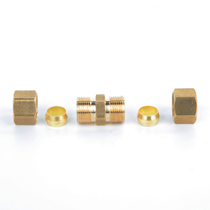 Conexiones de Tubo de Latón de Alta Calidad Sin Plomo de 1/8\"-7/8\" NPT Macho, Unión de Compresión - Product Image 2