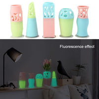 Moule en silicone de qualité alimentaire de luxe personnalisé pour vase à fleurs, utilisation extérieure, écologique, facile à nettoyer, ventouse pour plantes