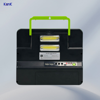 Lampe de travail solaire portable avec batterie, kit d'éclairage solaire avec batterie 4800mAh, charge mobile