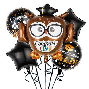 2025 Gaduation Party Dekoration 5 Stück Abschluss folie Luftballons Set Doktor Herzlichen Glückwunsch GRAD Helium Mylar Balon Globos Party zubehör - Product Image 6