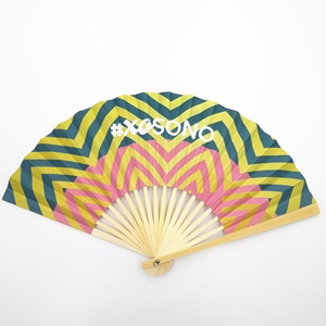 Eventail de mariage en papier, mini <span class=keywords><strong>ventilateur</strong></span> pliable personnel en bambou - Product Image 5
